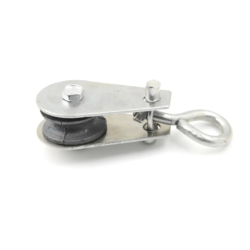 1PCS Durable Single Swivel Lifting 0.3" Rope Pulley Roller Block Sheave 0.03 Ton Metal Single Wheel For Wire Rope
1PCS Durable Single Swivel Lifting 0.3" Rope Pulley Roller Block Sheave 0.03 Ton Metal Single Wheel For Wire Rope