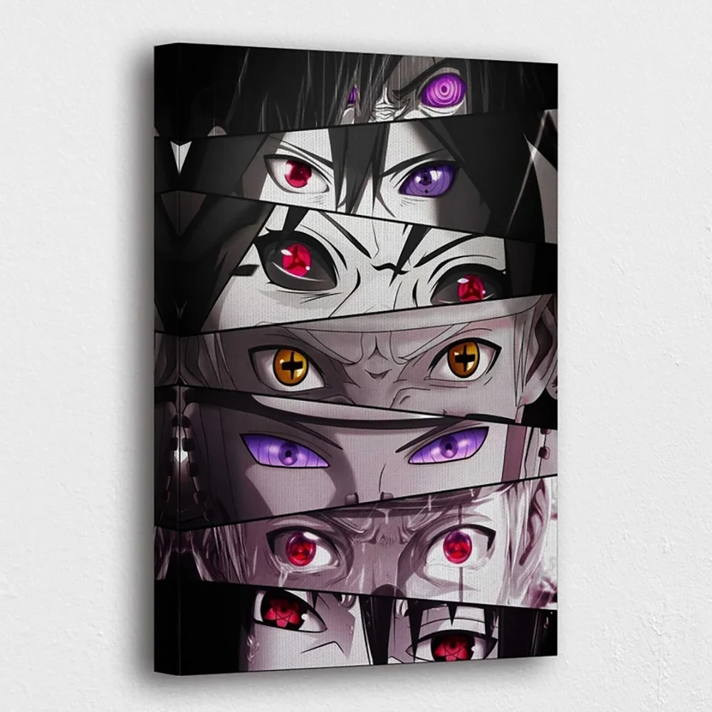 

Японское аниме домашний декор Драконий жемчуг холст Глаза HD печать постер NARUTO живопись Гостиная классическое настенное искусство Модульная картина