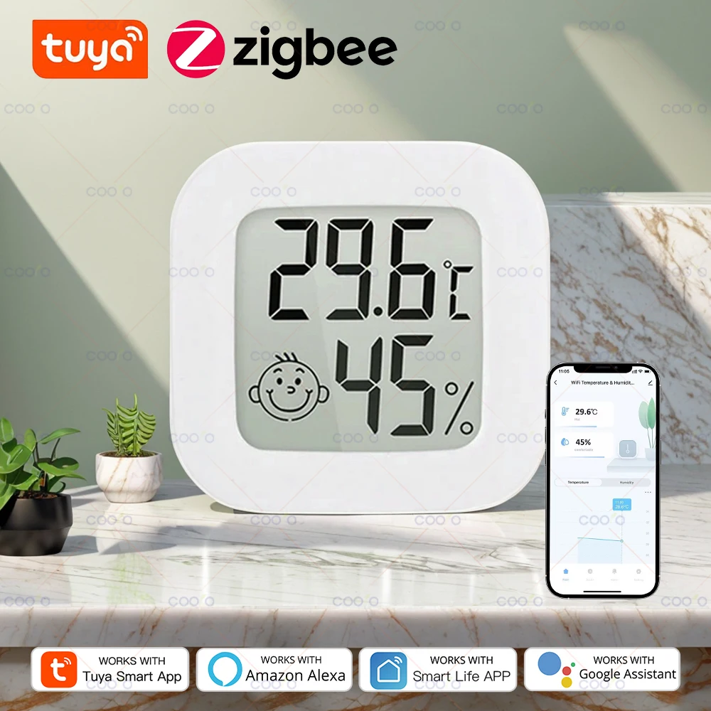 Tuya Smart ZigBee Термогигрометр
Tuya Smart ZigBee Термогигрометр