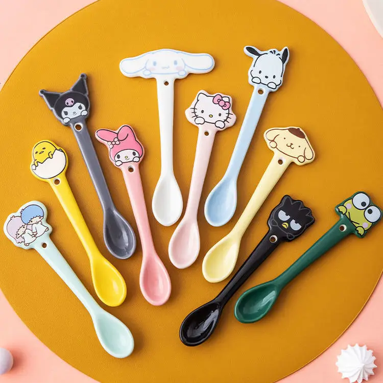 Kawaii Sanrio Hellokitty Kuromi My Melody Spoon Anime Durable Ceramic Cute Shape High-Value Coffee Spoon Multi-Functional
Kawaii Sanrio Hellokitty Kuromi My Melody Spoon Anime Durable Ceramic Cute Shape High-Value Coffee Spoon Multi-Functional