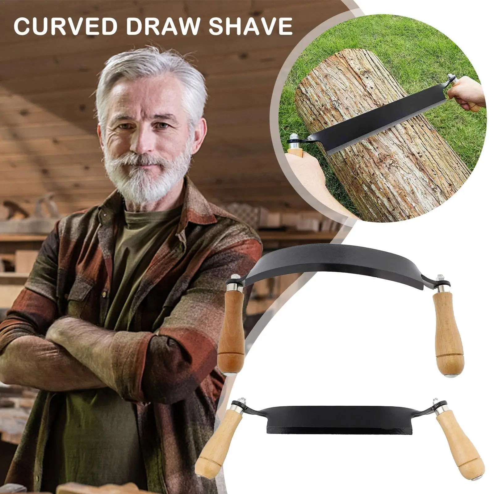 Draw Knife 8 Inch Curved Draw Shave Woodworking Tool Wood Carving Wood Draw Knife Manganese Steel Woodworking Debarking Tool 
Draw Knife 8 Inch Curved Draw Shave Woodworking Tool Wood Carving Wood Draw Knife Manganese Steel Woodworking Debarking Tool