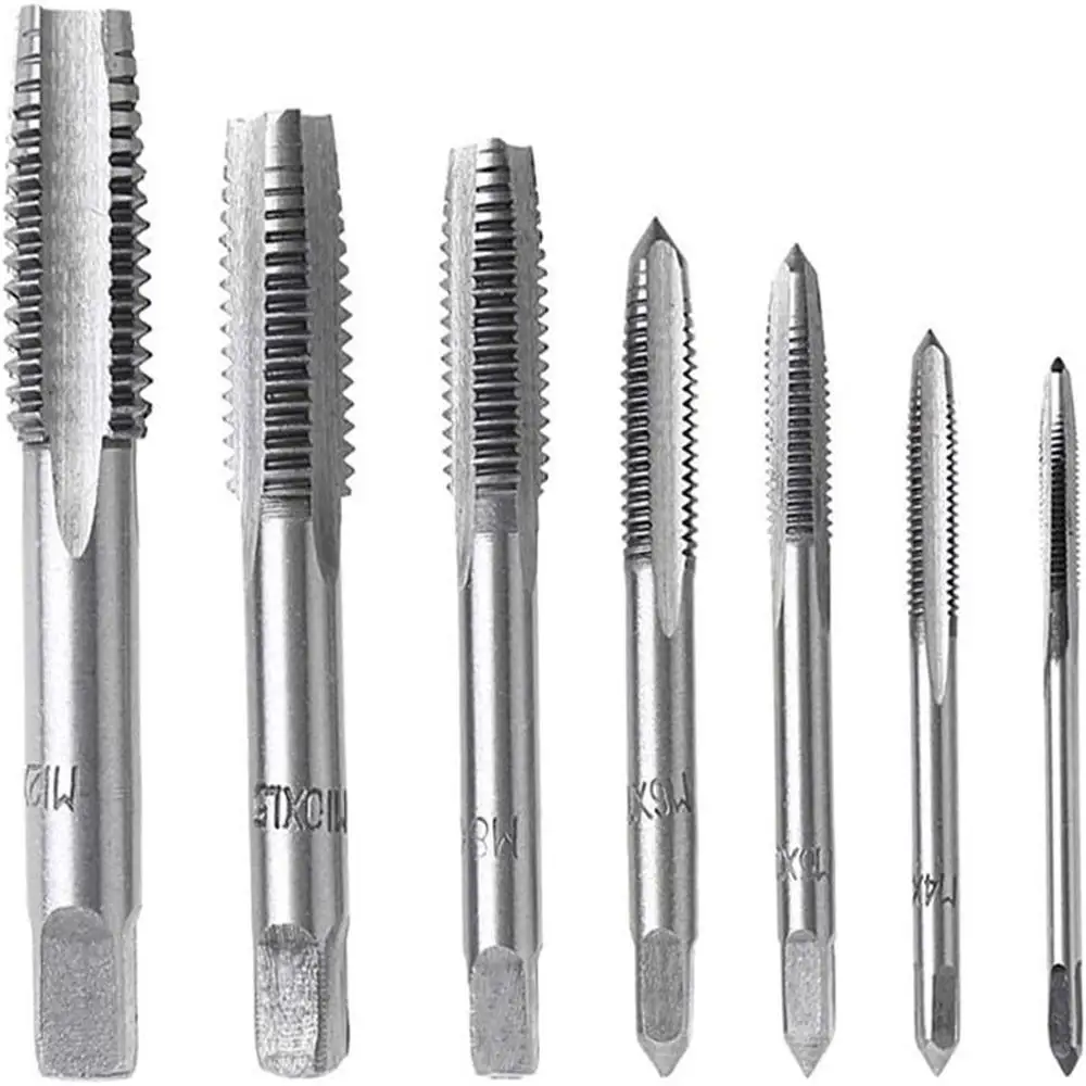 Набор метрических резьбовых метчиков, набор инструментов для нарезания резьбы из быстрорежущей стали M3 M4 M5 M6 M8 M10 M12, набор ручных метчиков, набор инструментов для нарезания резьбы
Набор метрических резьбовых метчиков, набор инструментов для нарезания резьбы из быстрорежущей стали M3 M4 M5 M6 M8 M10 M12, набор ручных метчиков, набор инструментов для нарезания резьбы