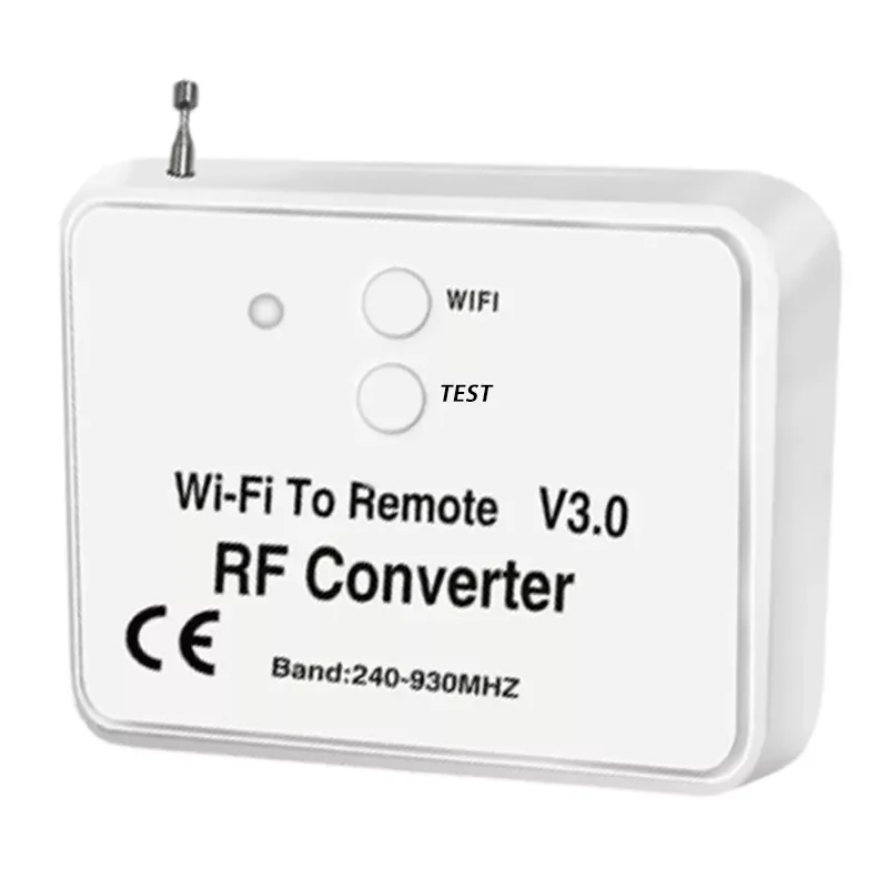 NEW Wireless Wifi to RF Converter Phone Instead Remote Control 240-930Mhz for Smart Home
NEW Wireless Wifi to RF Converter Phone Instead Remote Control 240-930Mhz for Smart Home
