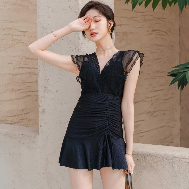 One Piece Swimsuit Women Summer Suit Bathing Beach Wear Female 2022 New Korea Ins Sexy Backless Skirt Bikini Solid Polyester
One Piece Swimsuit Women Summer Suit Bathing Beach Wear Female 2022 New Korea Ins Sexy Backless Skirt Bikini Solid Polyester