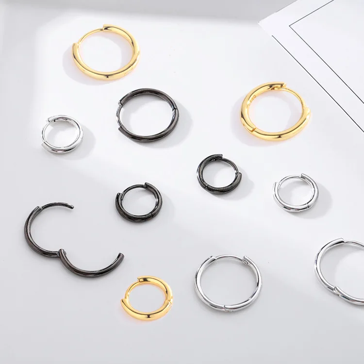 2023 Fashion New 100% S925 Sterling Silver Solid Circle Earrings for Men and Women Small Earrings Black Ear Buckle Earstuds
2023 Fashion New 100% S925 Sterling Silver Solid Circle Earrings for Men and Women Small Earrings Black Ear Buckle Earstuds