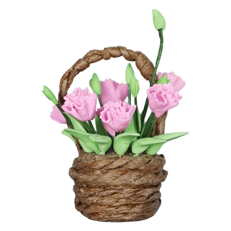 1:12 Dollhouse Miniature Flower Basket Simulation Mini Handcrafted Baskets Doll Houses Art Decoration Accessories
1:12 Dollhouse Miniature Flower Basket Simulation Mini Handcrafted Baskets Doll Houses Art Decoration Accessories
