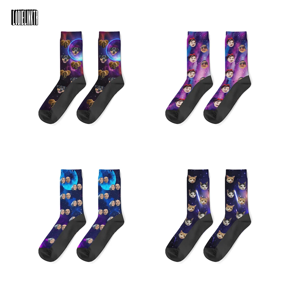 Custom Your Pet In Space Socks Personalized Custom Galaxy Cat Dog Socks Child Face Happy Crazy Thick 46cm Socks For Men Women
Custom Your Pet In Space Socks Personalized Custom Galaxy Cat Dog Socks Child Face Happy Crazy Thick 46cm Socks For Men Women