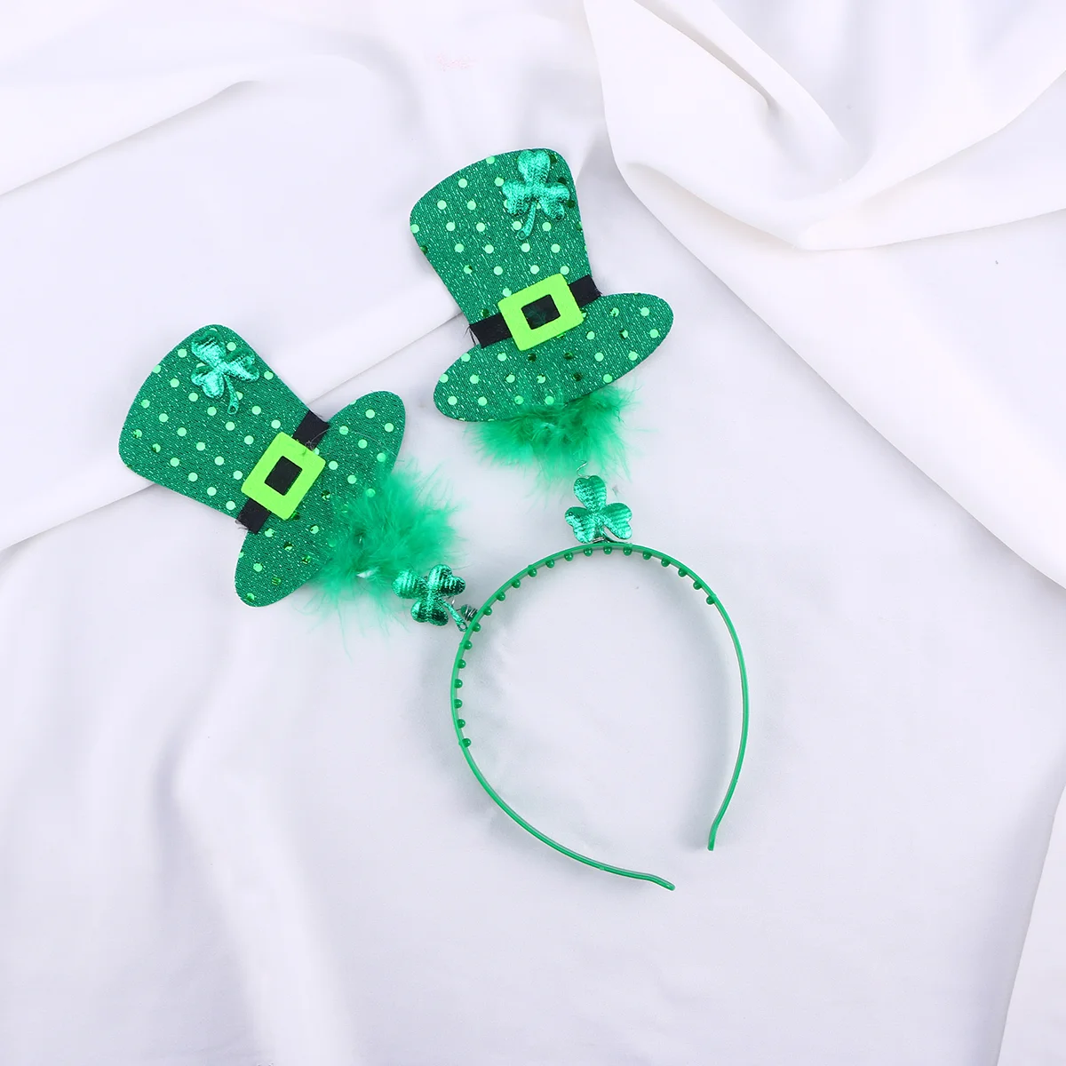 1pc St Patrick's Headband Fashion Hat Shiny Headpiece Hair Accessory Party for Christmas Costume Play
1pc St Patrick's Headband Fashion Hat Shiny Headpiece Hair Accessory Party for Christmas Costume Play