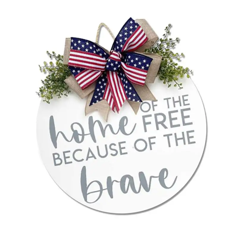 4th Of July Welcome Door Sign Round Wood Hanger American Flag Patriotic Decoration Patriotic Wreaths For Front Door Farmhouse
4th Of July Welcome Door Sign Round Wood Hanger American Flag Patriotic Decoration Patriotic Wreaths For Front Door Farmhouse