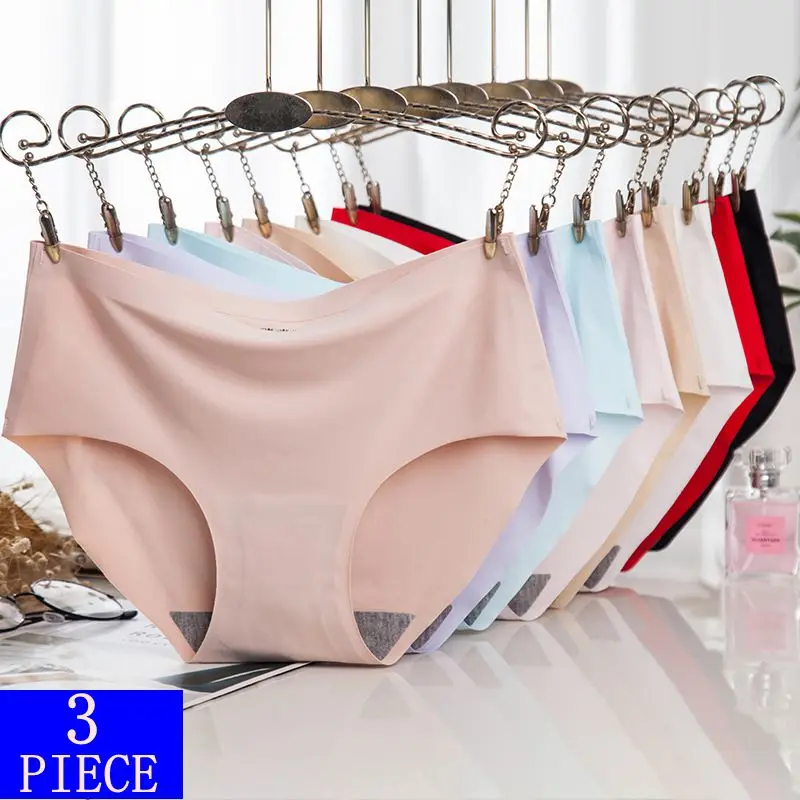 3Pcs Sexy Women's Panties Lce Silk Seamless Underwear Girl Lingerie Breathable Comfort Briefs Large Size Panties Women Underpant
3Pcs Sexy Women's Panties Lce Silk Seamless Underwear Girl Lingerie Breathable Comfort Briefs Large Size Panties Women Underpant