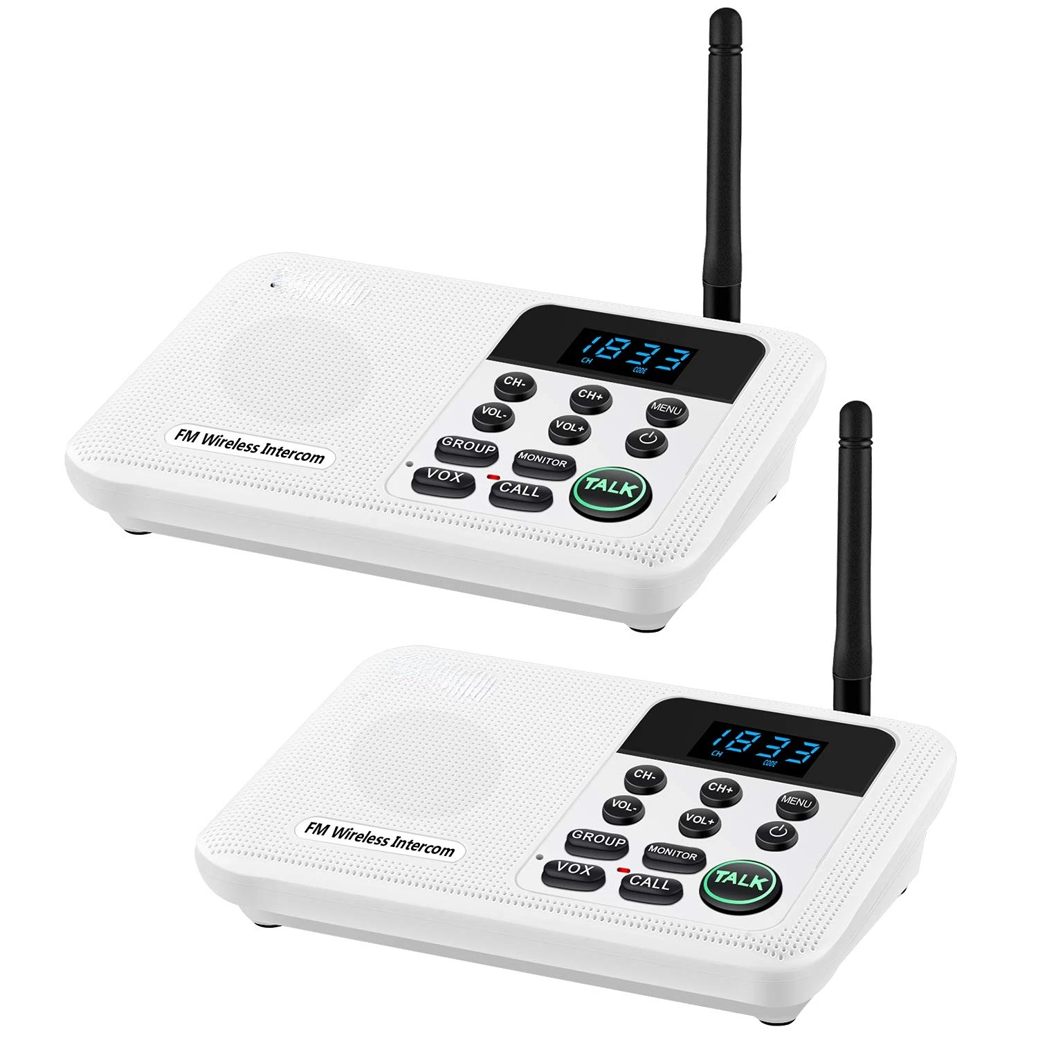 Wuloo Wireless Intercom System For Home House Business Office 1 Mile Range Room to Room Intercom Communication
Wuloo Wireless Intercom System For Home House Business Office 1 Mile Range Room to Room Intercom Communication