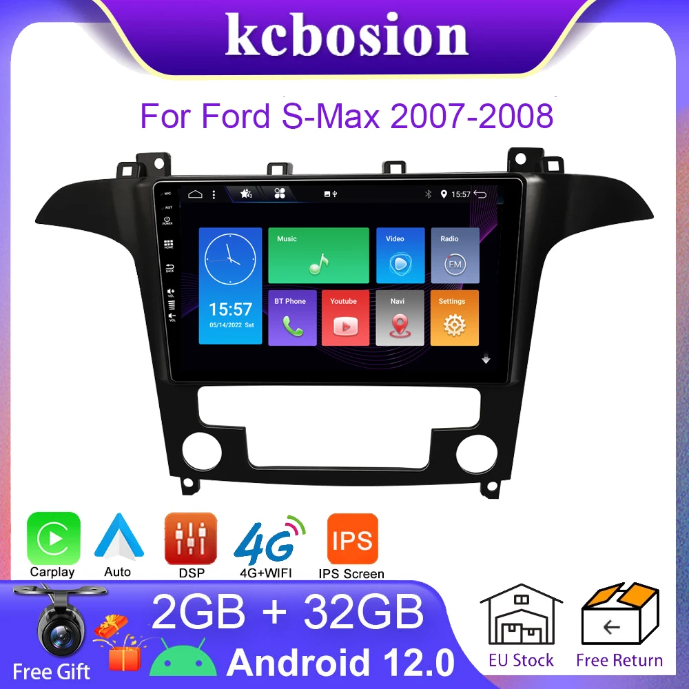Android Auto Radio for Ford S-Max 2007-2008 Carplay IPS DSP Car Multimedia GPS Navi Android 12.0 2din SWC BT5.0 DAB 2 Din 2din
Android Auto Radio for Ford S-Max 2007-2008 Carplay IPS DSP Car Multimedia GPS Navi Android 12.0 2din SWC BT5.0 DAB 2 Din 2din