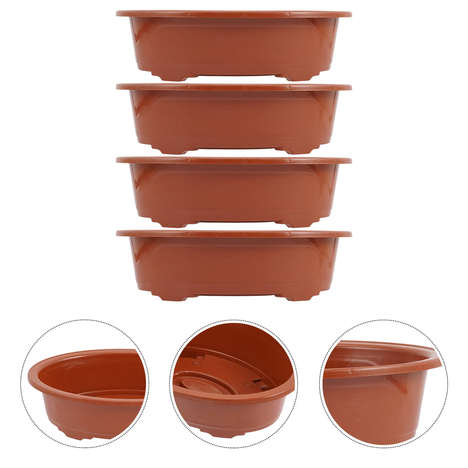 4 Pcs Indoor Planter Plants Planters Plastic Flowerpots Household Bonsai Tree Simple
4 Pcs Indoor Planter Plants Planters Plastic Flowerpots Household Bonsai Tree Simple