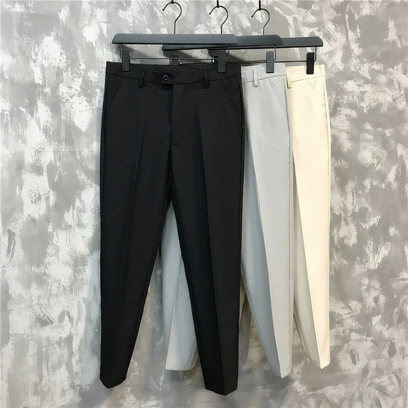 Summer new men's trousers, casual pants, thin and breathable Korean version of slim nine-point pants casual classic men's brand
Summer new men's trousers, casual pants, thin and breathable Korean version of slim nine-point pants casual classic men's brand