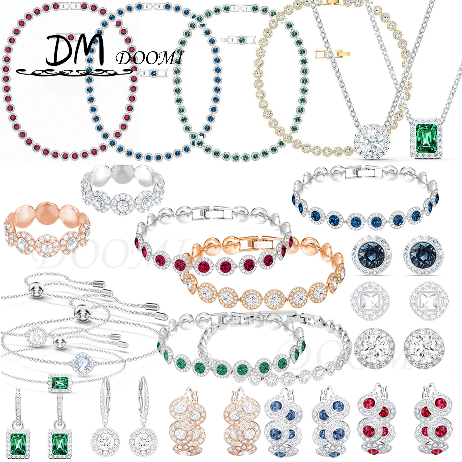 SWA 2022 Fine Jewelry Women's Neck Chain Luxury Woman Earring Necklaces for Women Fine Jewelry Sets Bracelet for Women
SWA 2022 Fine Jewelry Women's Neck Chain Luxury Woman Earring Necklaces for Women Fine Jewelry Sets Bracelet for Women