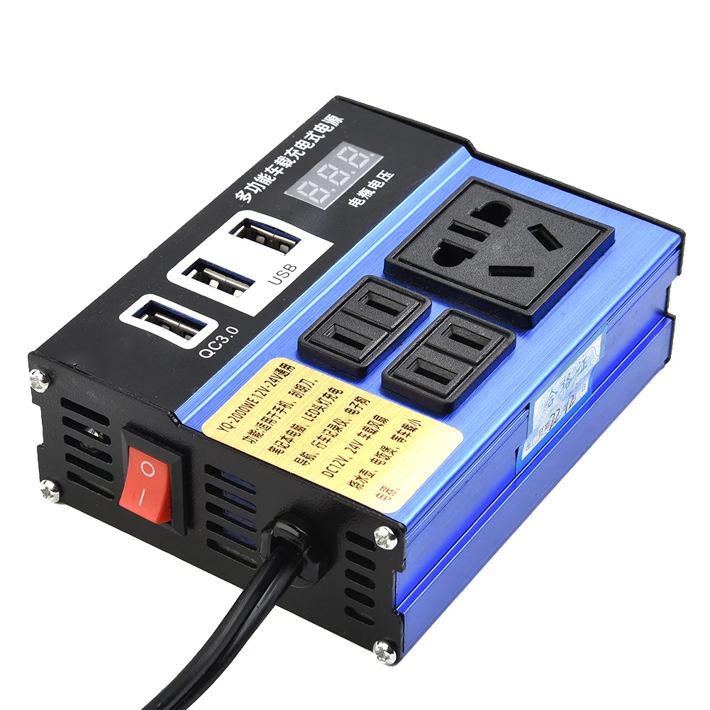ABS Accessories Car Power Inverter Car Inverter 4-USB Black Car Vehicle Power Inverter DC12V 24V To DC110V/220V
ABS Accessories Car Power Inverter Car Inverter 4-USB Black Car Vehicle Power Inverter DC12V 24V To DC110V/220V