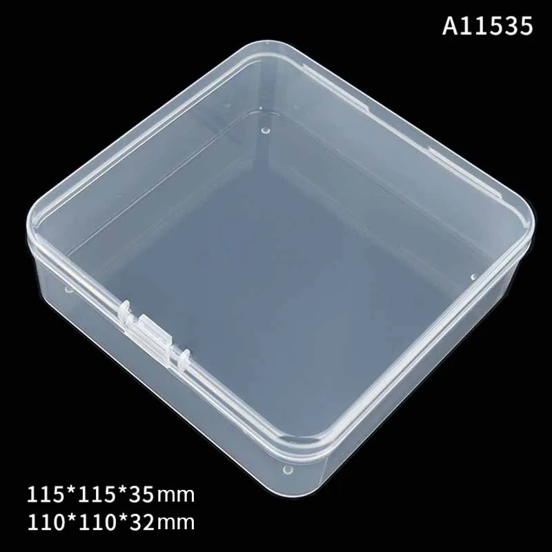 Прозрачный Полупрозрачный пластиковый чехол для хранения ювелирных изделий, 115x115x35 мм
Прозрачный Полупрозрачный пластиковый чехол для хранения ювелирных изделий, 115x115x35 мм