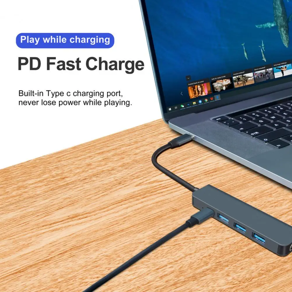 Docking Station 5-in-1 High-speed Multifunctional Driver-free Data Transmission 5Gbps USB-C Hub Type-C to HDMI-compatible Adapte
Docking Station 5-in-1 High-speed Multifunctional Driver-free Data Transmission 5Gbps USB-C Hub Type-C to HDMI-compatible Adapte