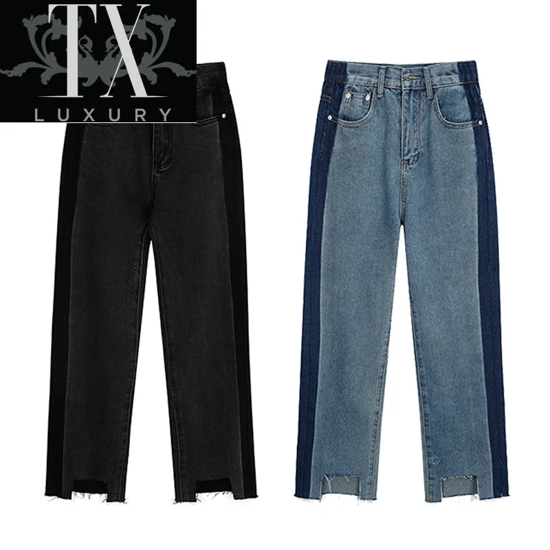 Wide for Women Bottom Baggy Denim Pants High WaistCasual Fashion Straight Leg Women's Jeans Streetwear New Korean
Wide for Women Bottom Baggy Denim Pants High WaistCasual Fashion Straight Leg Women's Jeans Streetwear New Korean