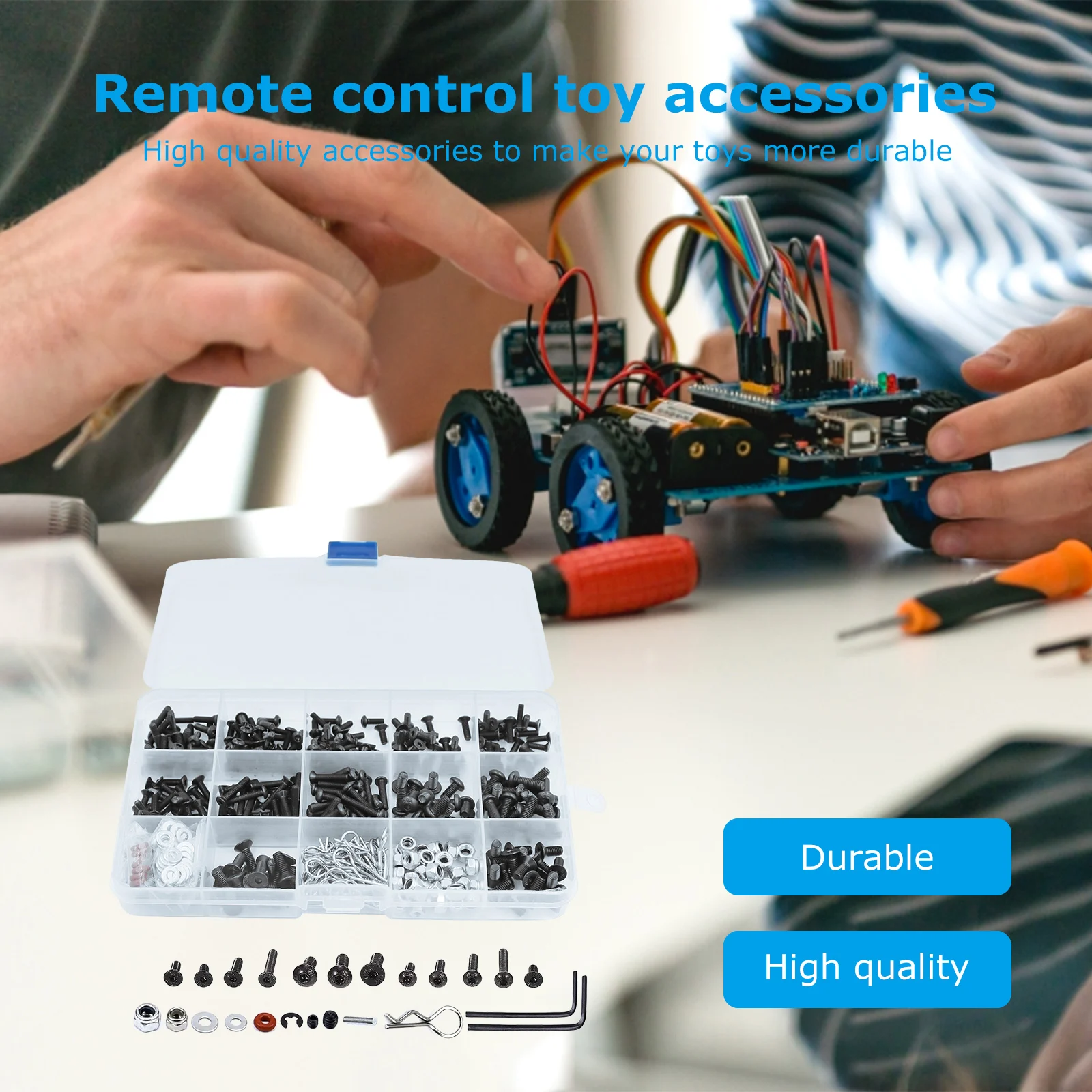 537 шт. Универсальный комплект винтов с дистанционным управлением набор винтов для автомобилей с дистанционным управлением крепежные элеме... 
537 шт. Универсальный комплект винтов с дистанционным управлением набор винтов для автомобилей с дистанционным управлением крепежные элеме...