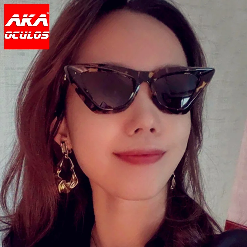 

AKA Oculos Cat Eye Sunglasses Women 2022 Small Luxury Eyewear For Women/Men Cateye Glasses Women Retro Gafas De Sol Mujer UV400