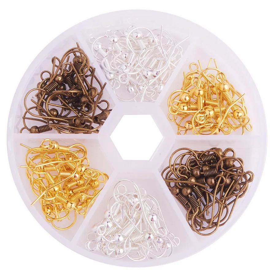 1Box Wholesale Mixed Color Brass Earring Hooks Anti Allergy Ear Clasps for DIY Hook Earrings Jewelry Findings Making Supplies
1Box Wholesale Mixed Color Brass Earring Hooks Anti Allergy Ear Clasps for DIY Hook Earrings Jewelry Findings Making Supplies