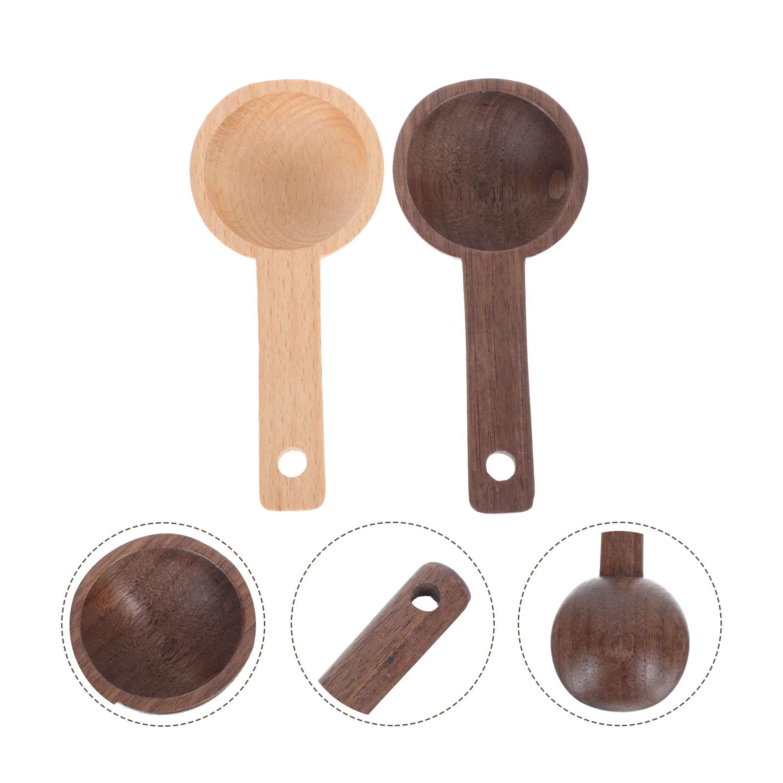 2Pcs Walnut Salt Spoon Powder Scoop Coffee Bean Scoop Simple Spoon for Hotel Kitchen 
2Pcs Walnut Salt Spoon Powder Scoop Coffee Bean Scoop Simple Spoon for Hotel Kitchen