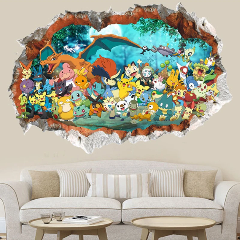 60x90cm Pokemon Anime Figure Pikachu 3D Wall Stickers Cute Cartoon Children Room Living Area Decorative Sticker Kids Toy Gift 
60x90cm Pokemon Anime Figure Pikachu 3D Wall Stickers Cute Cartoon Children Room Living Area Decorative Sticker Kids Toy Gift