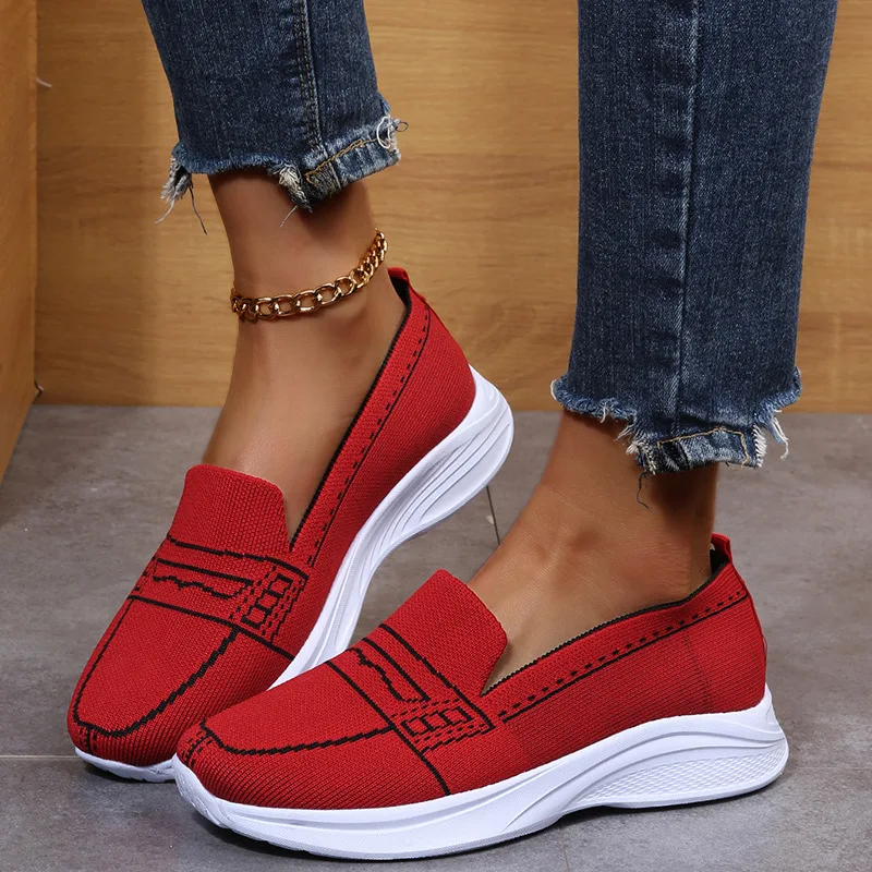 2023 Women Flats Shoes Elasticity Knitting Casual Female Shoes Retro Round Toe Solid Color Sneakers Women Flat Footware Size 44
2023 Women Flats Shoes Elasticity Knitting Casual Female Shoes Retro Round Toe Solid Color Sneakers Women Flat Footware Size 44