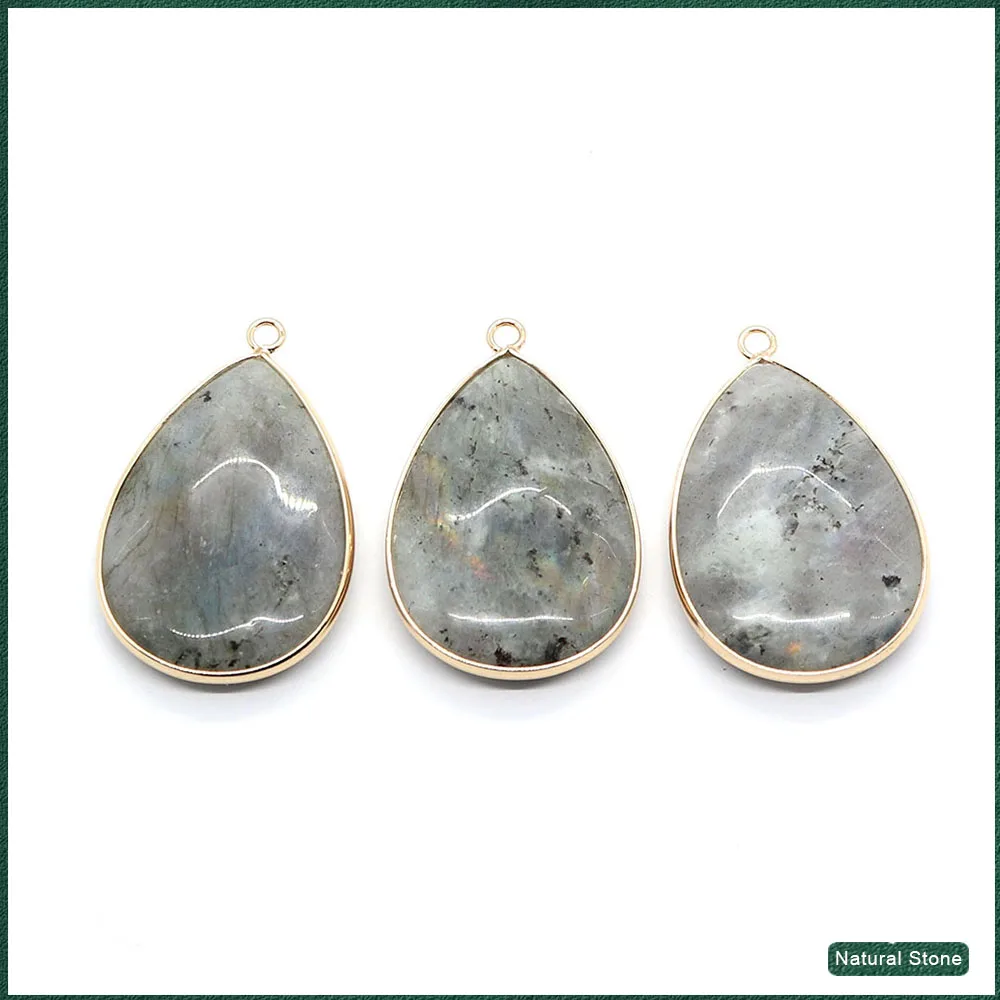 Flash Stone Wrapped Pendant Teardrop-shaped 26x40mm Diy Charms for Jewelry Making Necklace Earrings Charm Accessories 1pcs
Flash Stone Wrapped Pendant Teardrop-shaped 26x40mm Diy Charms for Jewelry Making Necklace Earrings Charm Accessories 1pcs