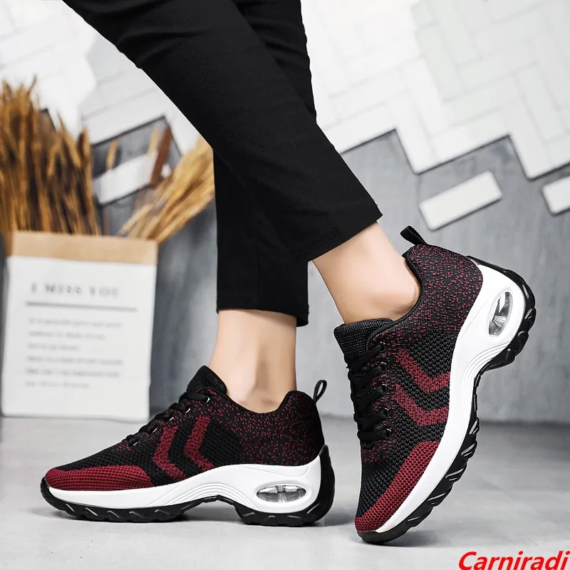 Lightweight Thick Bottom Cushioning Casual Shoes Women Mesh Plattorm Sports Dance Sneakers Ladies Non-slip Baskets Soft Gym Shoe
Lightweight Thick Bottom Cushioning Casual Shoes Women Mesh Plattorm Sports Dance Sneakers Ladies Non-slip Baskets Soft Gym Shoe