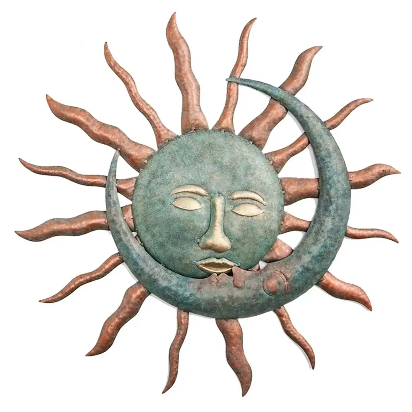 Sun and Moon Art Decoration Metal Crafts Creative Gifts Wall Hanging Ornament for Home Garden Courtyard
Sun and Moon Art Decoration Metal Crafts Creative Gifts Wall Hanging Ornament for Home Garden Courtyard