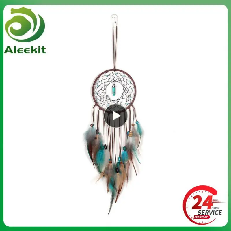 

Wind Chimes Handmade Indian Dream Catcher Net with Feathers Wall Hanging Dreamcatcher Craft Gift Home Decoration