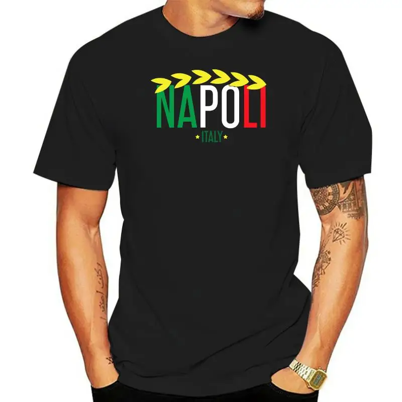 

New 2022 Brand-Clothing Hip-Hop Simple Splicing Tops Napoli Italy Jersey - Naples O Neck Street Wear Custom Tees Shirt