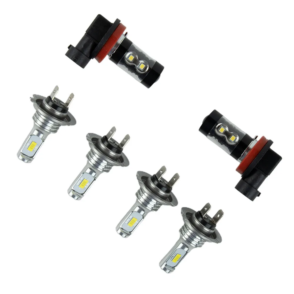 6pcs/set Car 35W 12-24V 4000LM LED Headlights + Fog Light Bulbs Combo Kit 8000K Universal Driving Running Lamps
6pcs/set Car 35W 12-24V 4000LM LED Headlights + Fog Light Bulbs Combo Kit 8000K Universal Driving Running Lamps