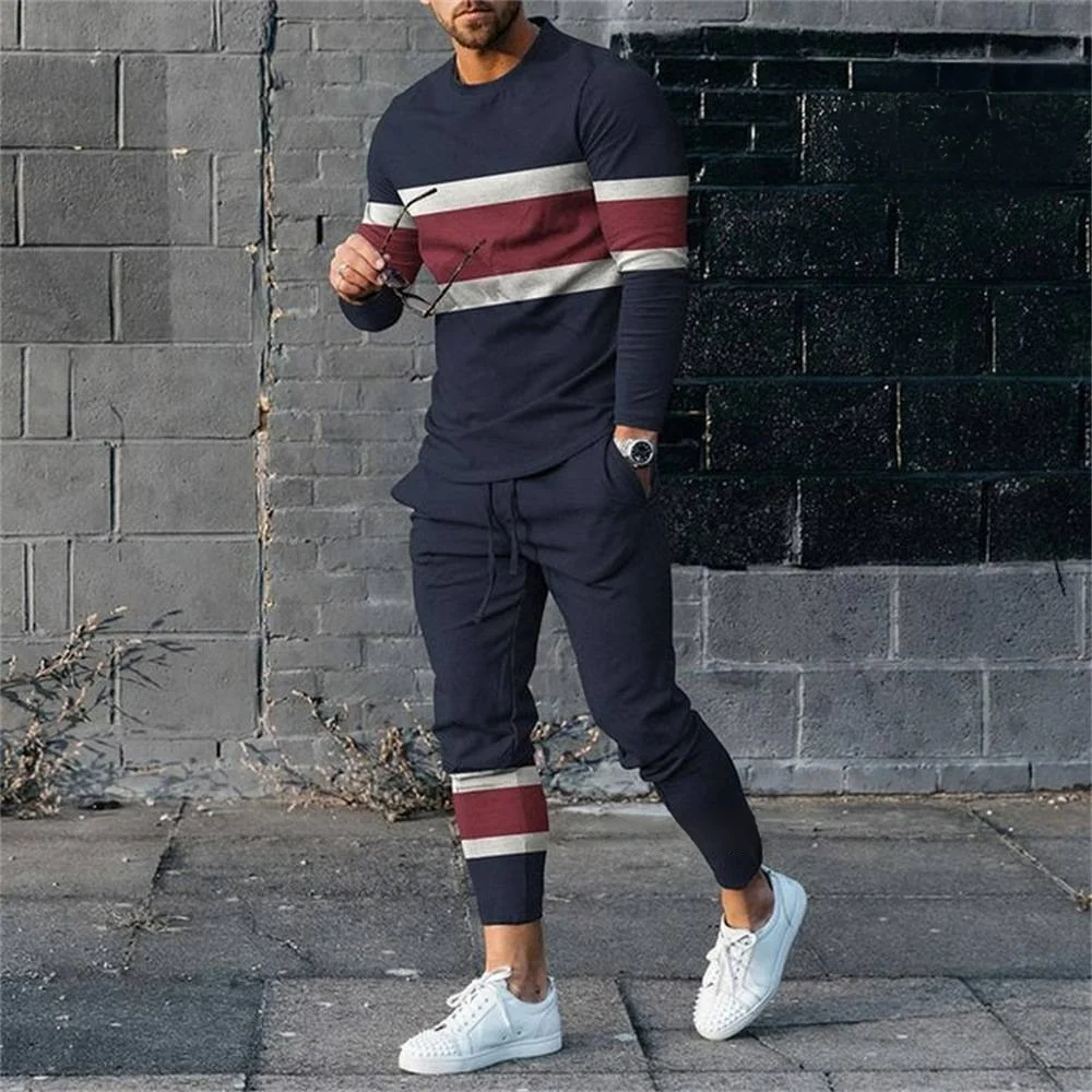 Fashion Men's Long Sleeve T-shirt Set Sports Pants Casual Male Clothes Oversized Tracksuits New 3D Printed 2 Piece Suit Jogging
Fashion Men's Long Sleeve T-shirt Set Sports Pants Casual Male Clothes Oversized Tracksuits New 3D Printed 2 Piece Suit Jogging
