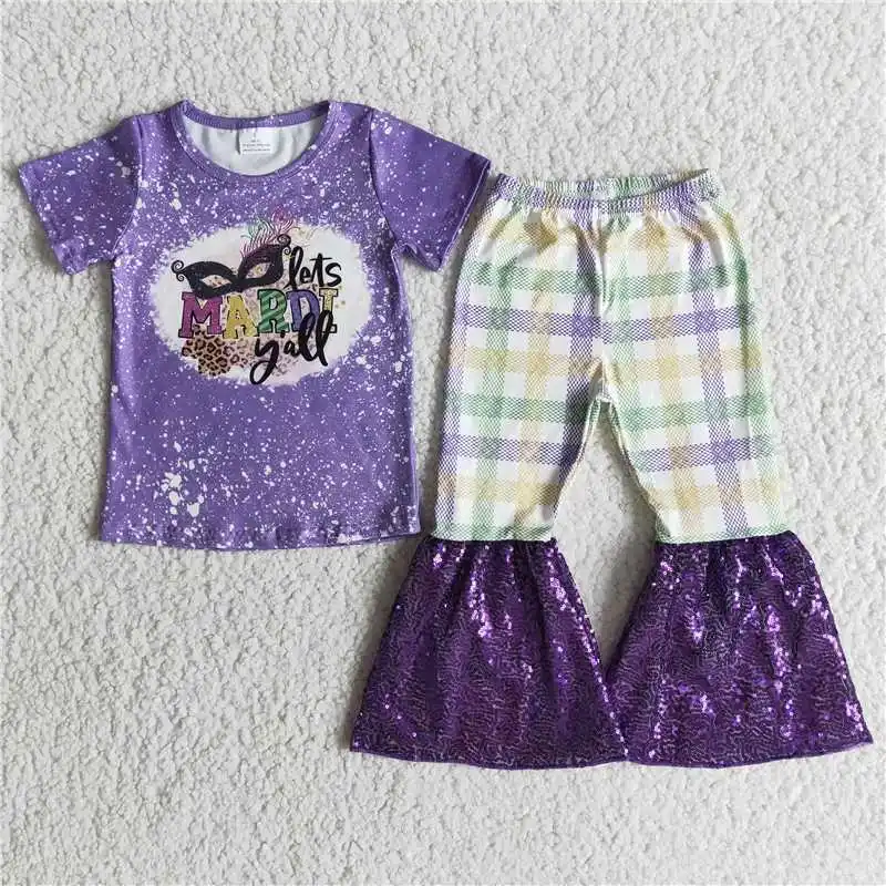Baby Girl Clothes Purple Short Sleeve Top Bell Pants Set Fall Outfits Street Style Children Clothing
Baby Girl Clothes Purple Short Sleeve Top Bell Pants Set Fall Outfits Street Style Children Clothing