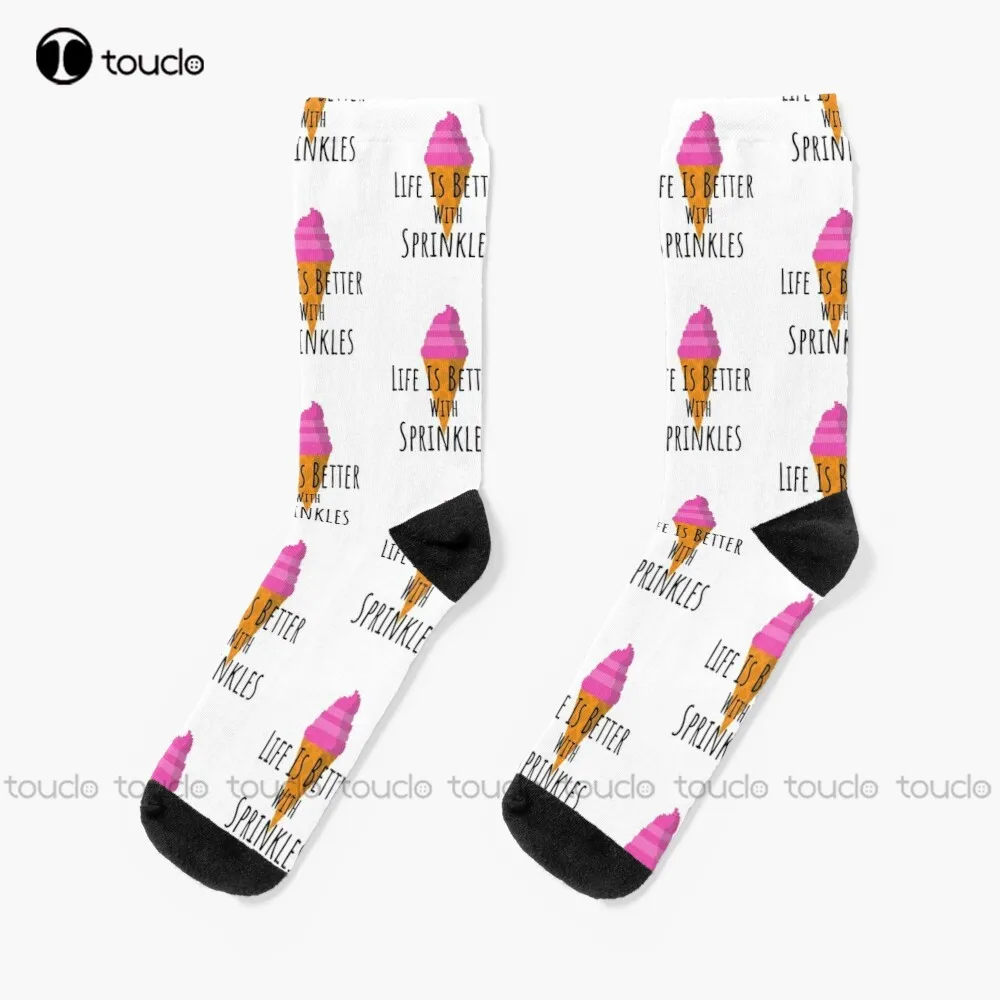 Life Is Better With Sprinkles Shirt Funny Gifts For Ice-Cream Lovers Socks Halloween Slipper Socks For Women Unisex Adult
Life Is Better With Sprinkles Shirt Funny Gifts For Ice-Cream Lovers Socks Halloween Slipper Socks For Women Unisex Adult