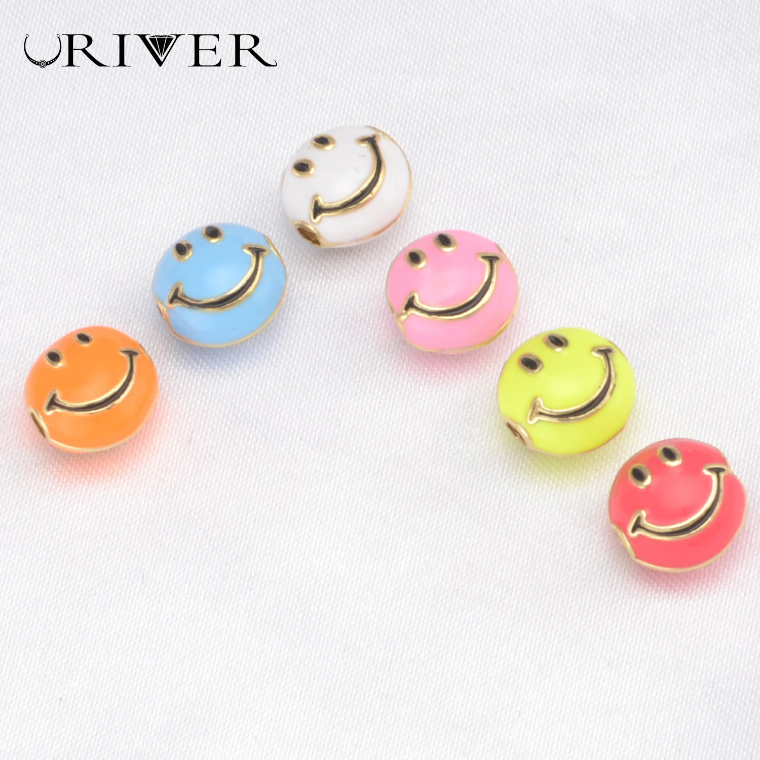 LJRIVER 3/5 Pieces Beads for DIY Jewelrymaking Supplies Smiley Zircon Flower Spacer Bead Lucky Beadwork Necklace/Bracelet Making
LJRIVER 3/5 Pieces Beads for DIY Jewelrymaking Supplies Smiley Zircon Flower Spacer Bead Lucky Beadwork Necklace/Bracelet Making