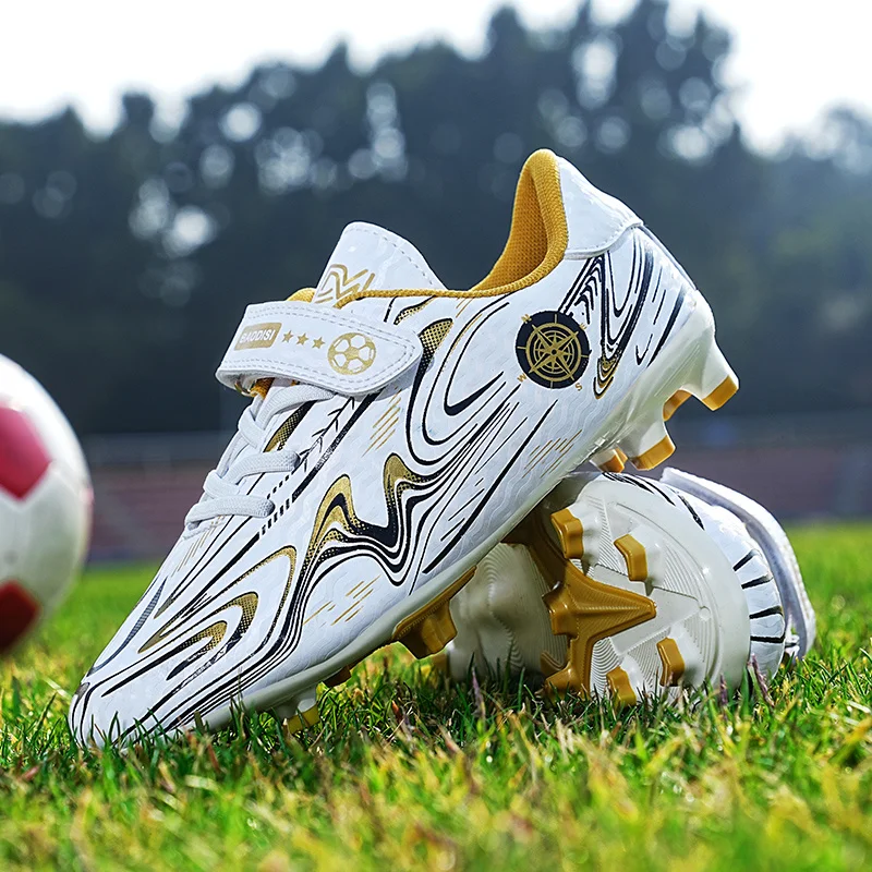 Hot Sale Cheap Leather HOOk&LOOP Boys Football Shoes Summer Breathable Non-slip Teens Futsal Shoes Comfort Kids Soccer Sneakers
Hot Sale Cheap Leather HOOk&LOOP Boys Football Shoes Summer Breathable Non-slip Teens Futsal Shoes Comfort Kids Soccer Sneakers