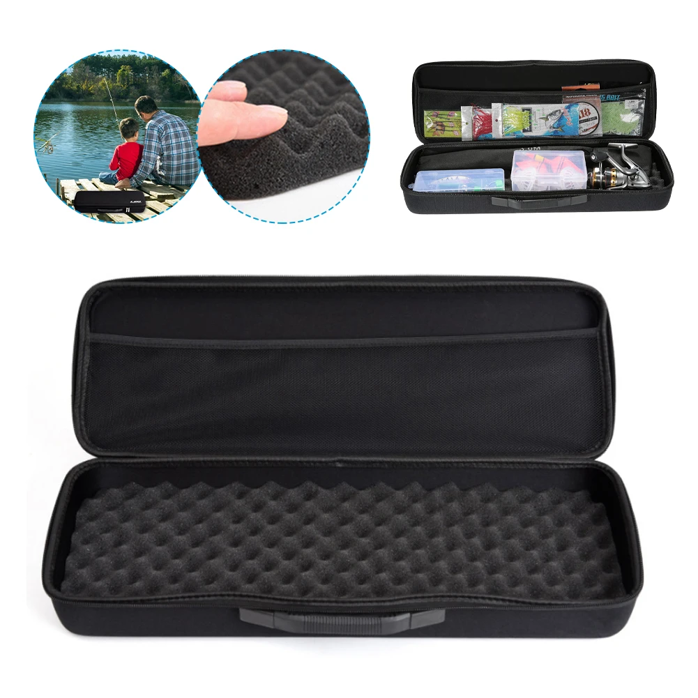 54CM EVA Hard Fishing Bag Multifunctional Water Resistant Shockproof Portable Spinning Rod Reel Lure Storage Bags Case Box Bag
54CM EVA Hard Fishing Bag Multifunctional Water Resistant Shockproof Portable Spinning Rod Reel Lure Storage Bags Case Box Bag