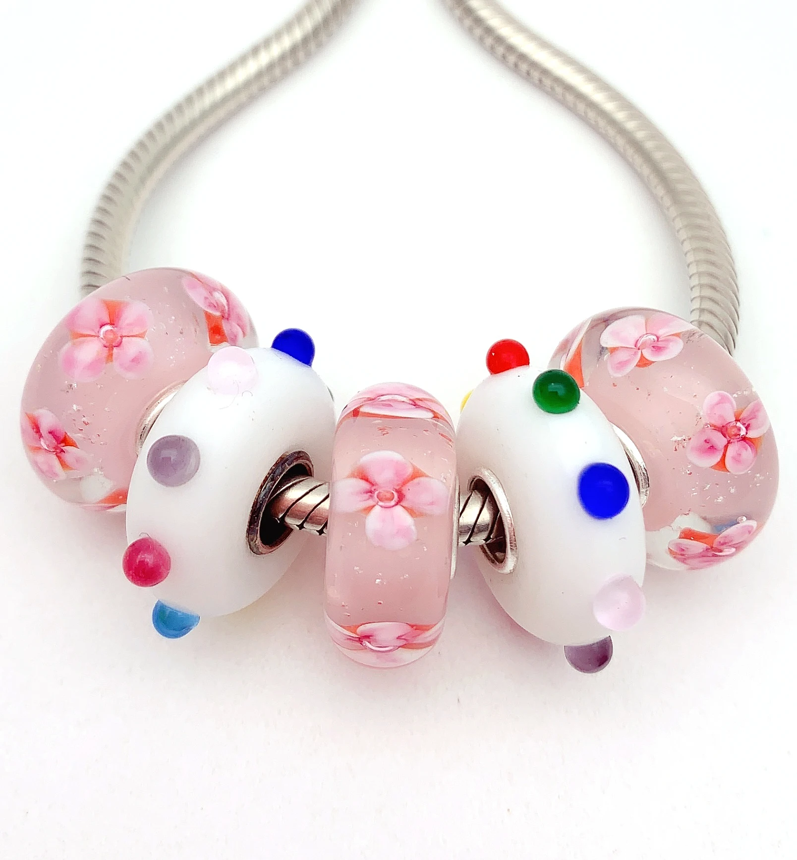 YG718 5X 100% Authenticity S925 Sterling Silver Beads Murano Glassbeads NEW Fit European Charms Bracelet Diy Jewelry Lampwork
YG718 5X 100% Authenticity S925 Sterling Silver Beads Murano Glassbeads NEW Fit European Charms Bracelet Diy Jewelry Lampwork