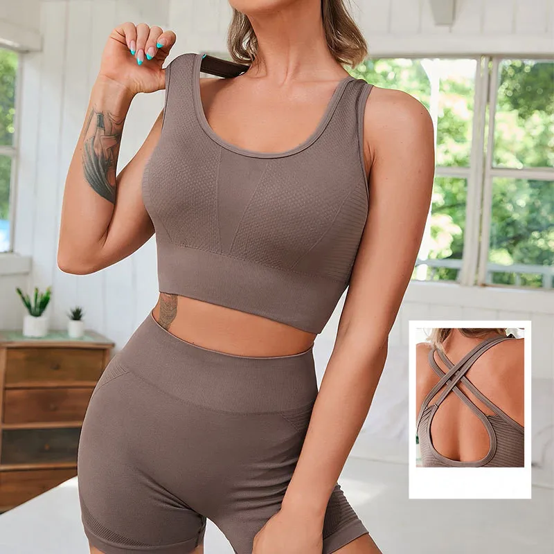 Бесшовный комплект для йоги, женские летние бюстгальтеры с перекрестной спинкой, топ и шорты, спортивный костюм, тренировочный костюм, женс...
Бесшовный комплект для йоги, женские летние бюстгальтеры с перекрестной спинкой, топ и шорты, спортивный костюм, тренировочный костюм, женс...