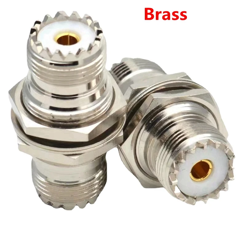 UHF SO239 SO-239 Female Jack Nut Bulkhead Panel Mount Socket Connector UHF To UHF SO239 Female for PL259 Adapter RF Brass Copper
UHF SO239 SO-239 Female Jack Nut Bulkhead Panel Mount Socket Connector UHF To UHF SO239 Female for PL259 Adapter RF Brass Copper