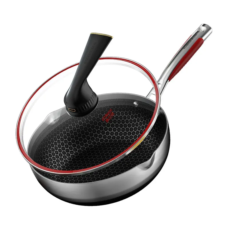 frying pan 28cm nonstick fry pan kitchen wok 316L stainless steel pan honeycomb wok kitchen frying pan with lid
frying pan 28cm nonstick fry pan kitchen wok 316L stainless steel pan honeycomb wok kitchen frying pan with lid