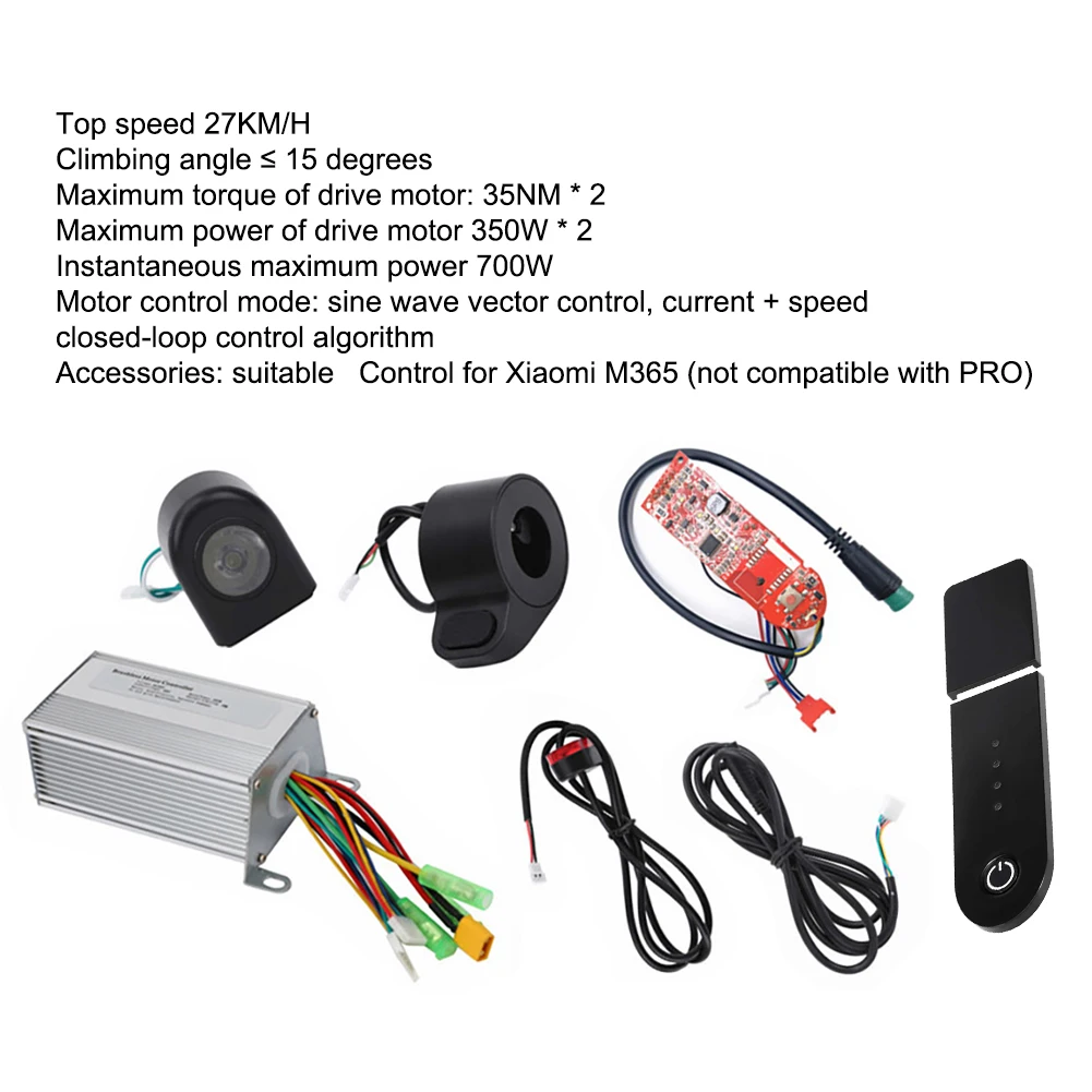 36V 350W Electric Scooter Controller Board Set With Dashboard Accelerator Replacement For Xiaomi M365 Scooter Accessories
36V 350W Electric Scooter Controller Board Set With Dashboard Accelerator Replacement For Xiaomi M365 Scooter Accessories