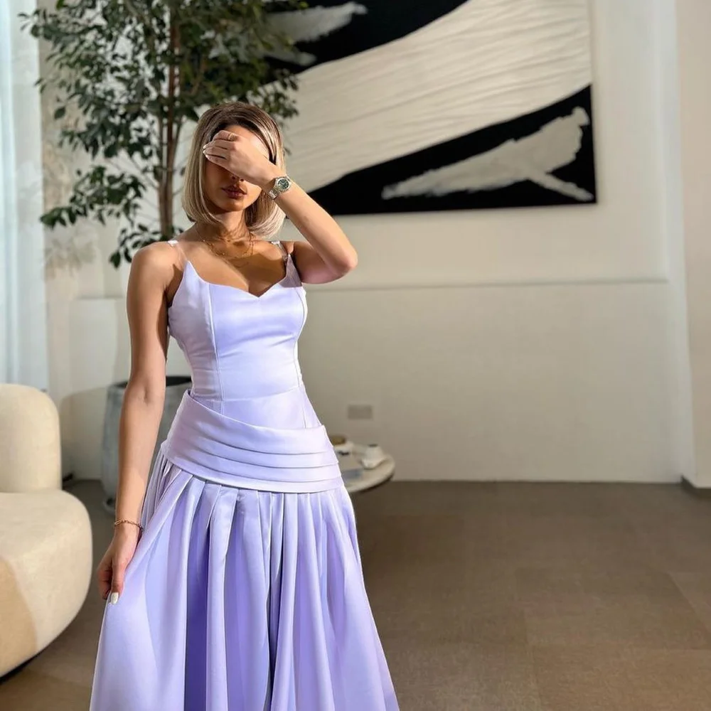 Serendipity Satin Evening Dress Formal Occasion Floor-Length A-Line Spaghtti Strap Slim Fit Simple Purple Prom Gown For Women
Serendipity Satin Evening Dress Formal Occasion Floor-Length A-Line Spaghtti Strap Slim Fit Simple Purple Prom Gown For Women