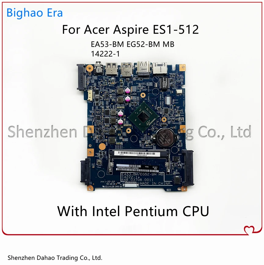 Материнская плата для ноутбука Acer Aspire ES1-512 с процессором Intel EA53-BM 14222-1 Мб NBMRW11003 448.03703.0011 100% полностью протестирована
Материнская плата для ноутбука Acer Aspire ES1-512 с процессором Intel EA53-BM 14222-1 Мб NBMRW11003 448.03703.0011 100% полностью протестирована