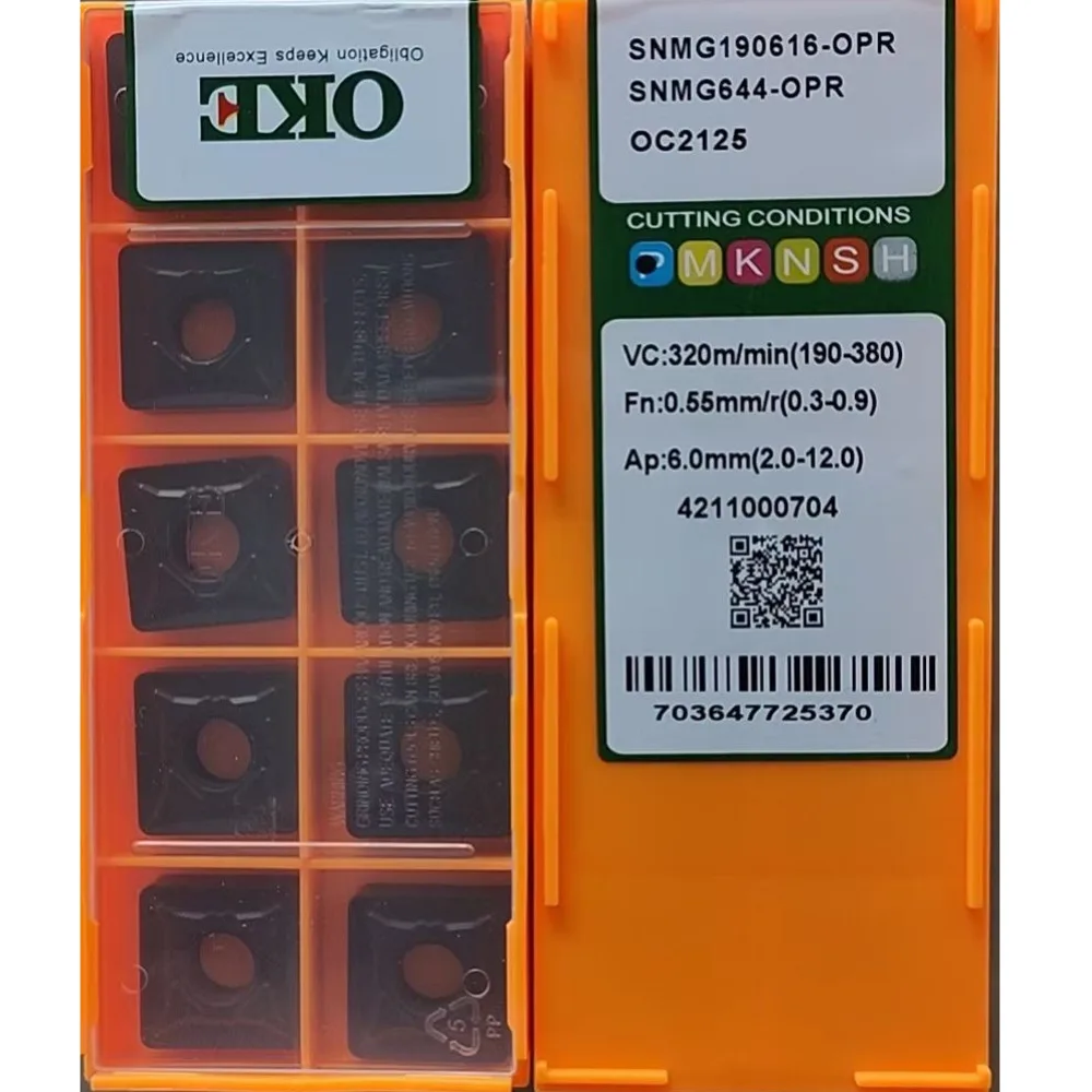 10pcs OKE Turning Insert SNMG190616-OPR SNMG 190616 -OPR SNMG644 Radius 1.6 Fro Steel Cut
10pcs OKE Turning Insert SNMG190616-OPR SNMG 190616 -OPR SNMG644 Radius 1.6 Fro Steel Cut