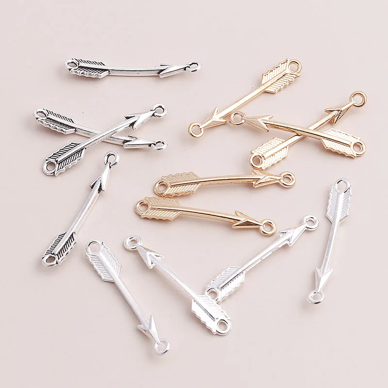 20pcs Three Color Long Arrow Charm Pendant Connectors for Handmade Bracelets Necklace Pendants Retro Jewelry Accessories 38x6mm
20pcs Three Color Long Arrow Charm Pendant Connectors for Handmade Bracelets Necklace Pendants Retro Jewelry Accessories 38x6mm